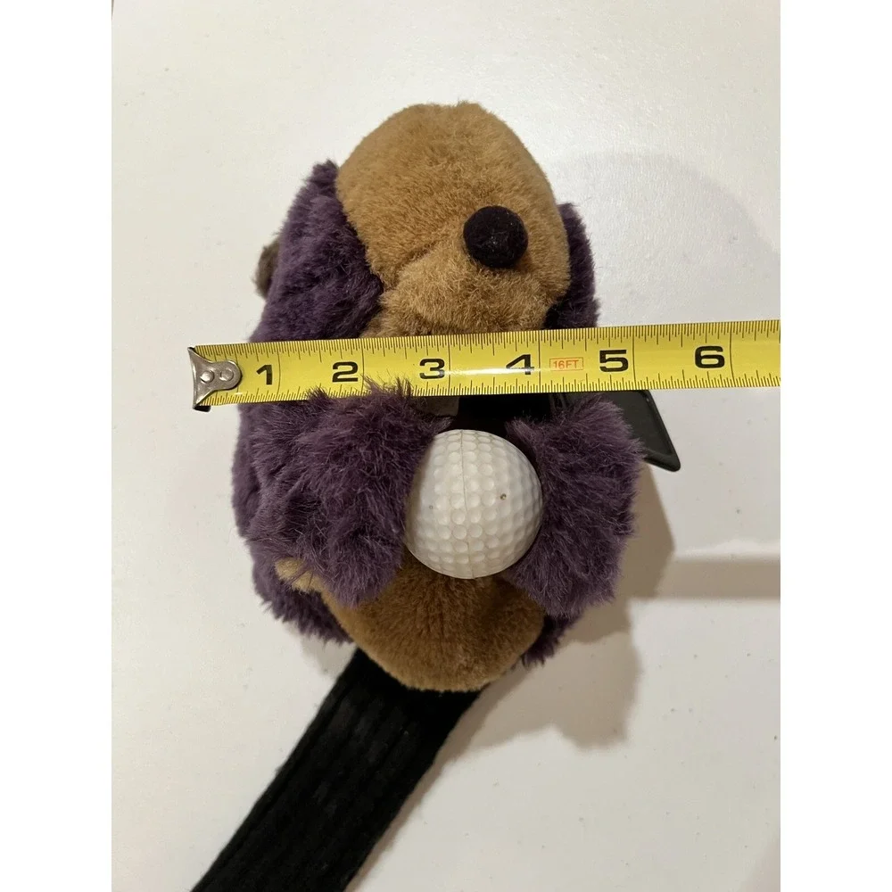 Caddyshack Golf Club Head, Gopher Plush, Driver Cover, Holding Golf Ball, Retro